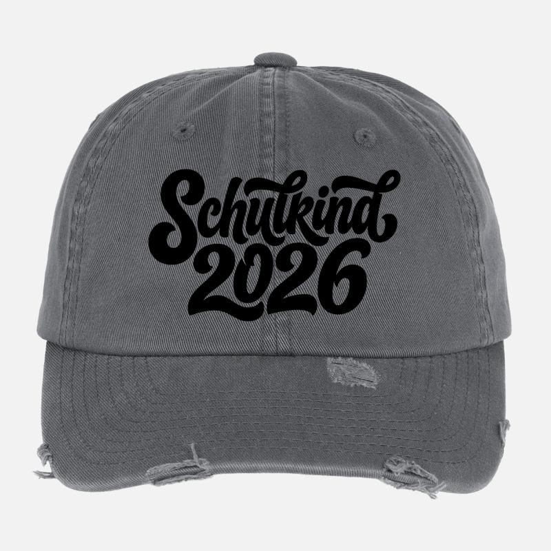Schulkind 2026 Flexfit Vintage Destroyed Cap