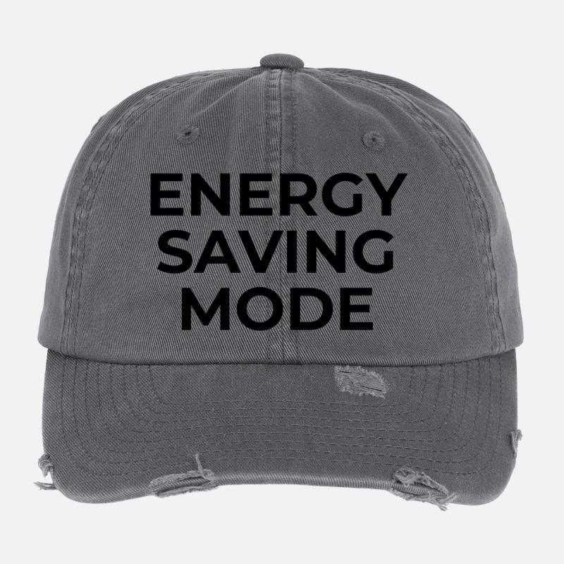 ENERGY SAVING MODE – Minimal Unisex Sweatshirt Casquette vintage effet usé Flexfit