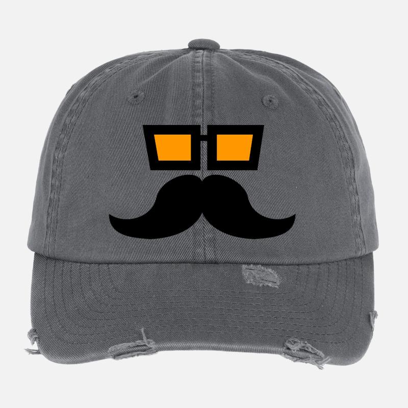 Schnurrbart Flexfit Vintage Destroyed Cap
