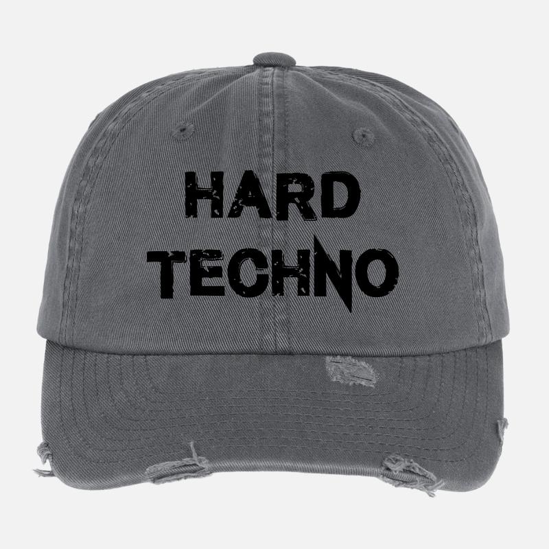 Hard Techno Flexfit Vintage Destroyed Cap