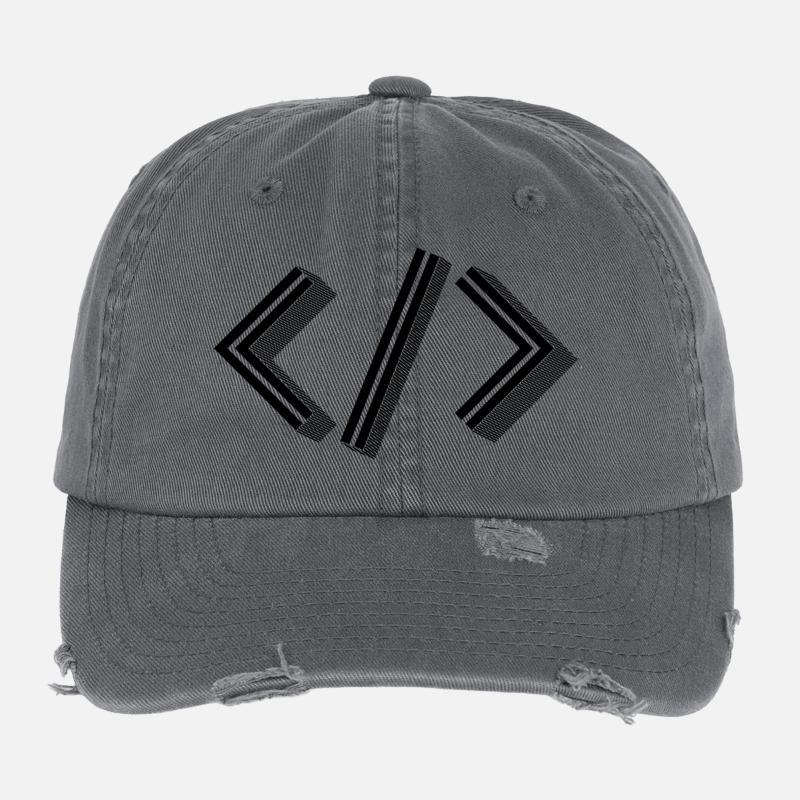 Retro Bracket’s - Full Stack Developer HTML XML Casquette vintage effet usé Flexfit