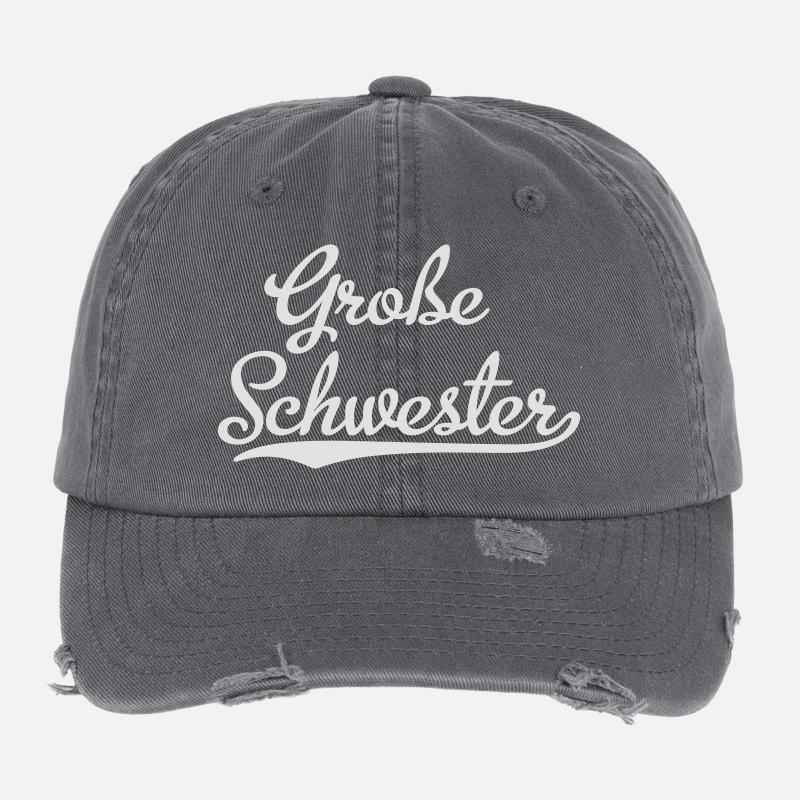 Große Schwester Flexfit Vintage Destroyed Cap
