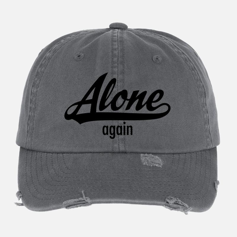 Alone Again - Single Statement Flexfit Vintage Destroyed Cap