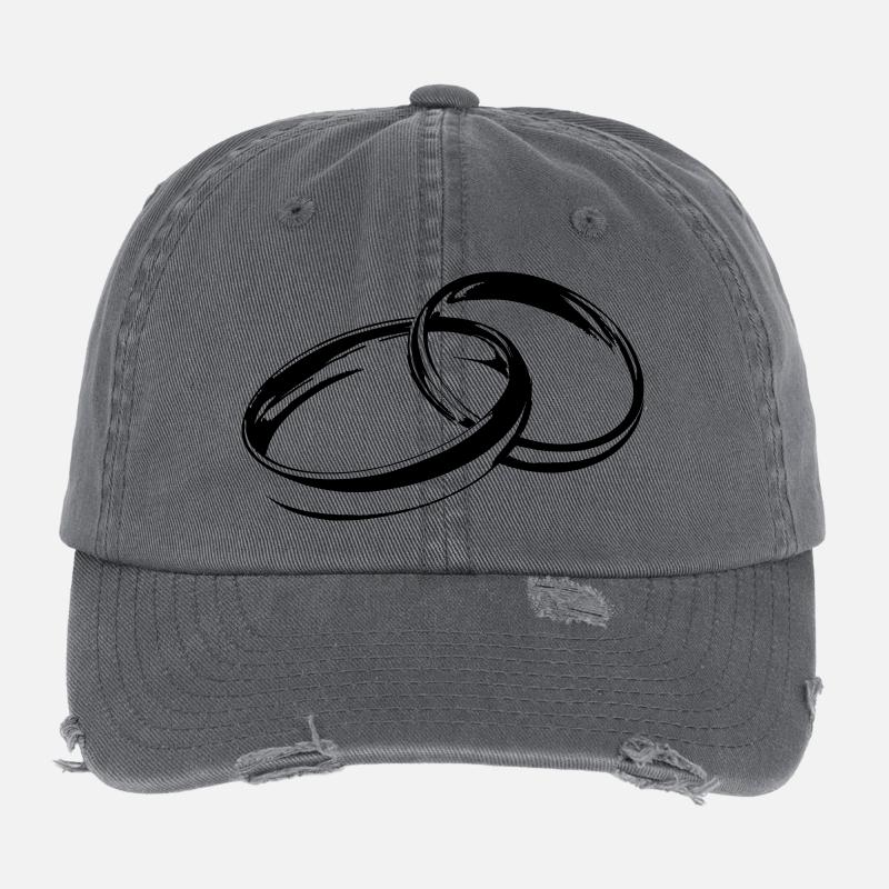 Alliances Bagues de mariage Bagues de mariage Casquette vintage effet usé Flexfit