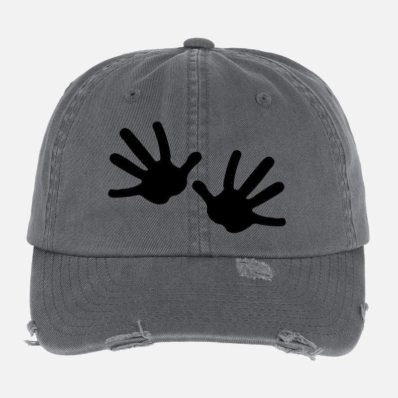 Deux mains Casquette vintage effet usé Flexfit