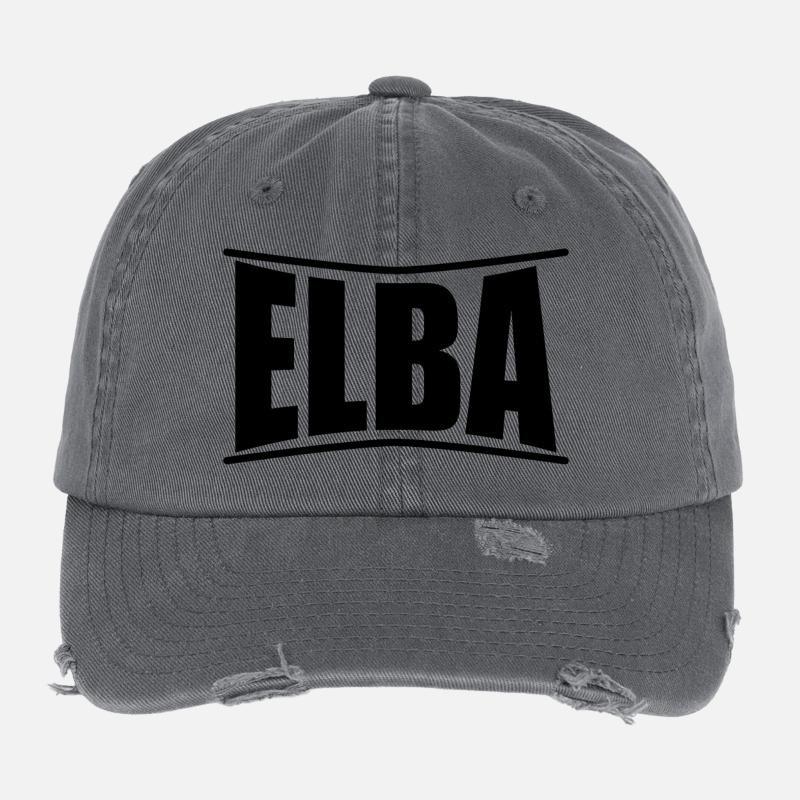Elba t-shirt gift idea Flexfit Vintage Destroyed Cap