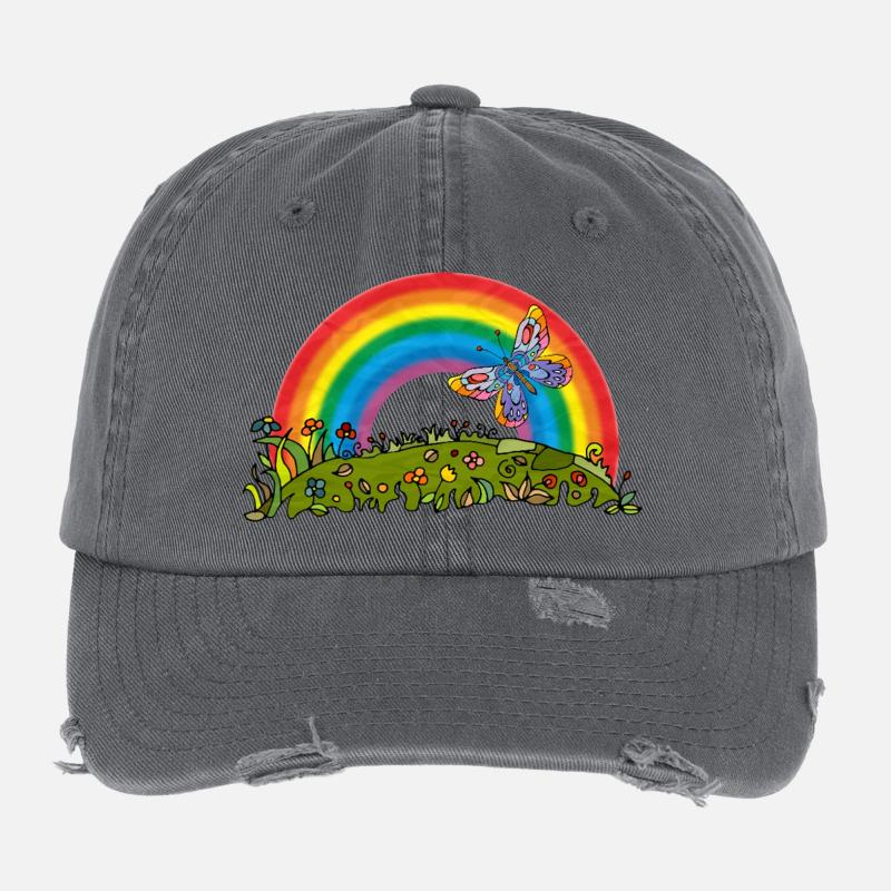 Papillon Casquette vintage effet usé Flexfit