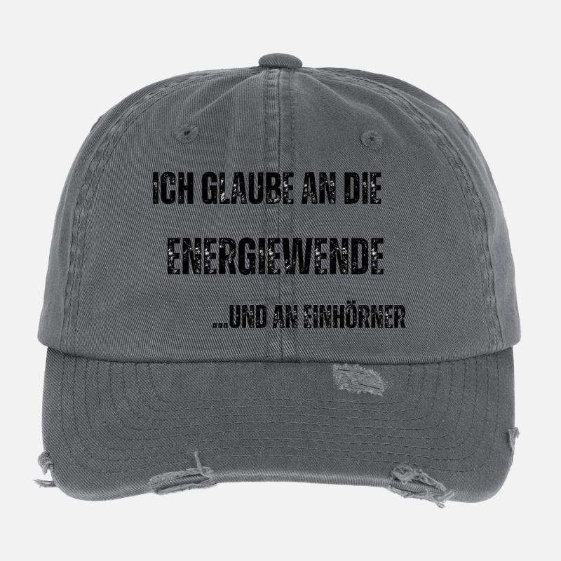 Transition énergétique Casquette vintage effet usé Flexfit