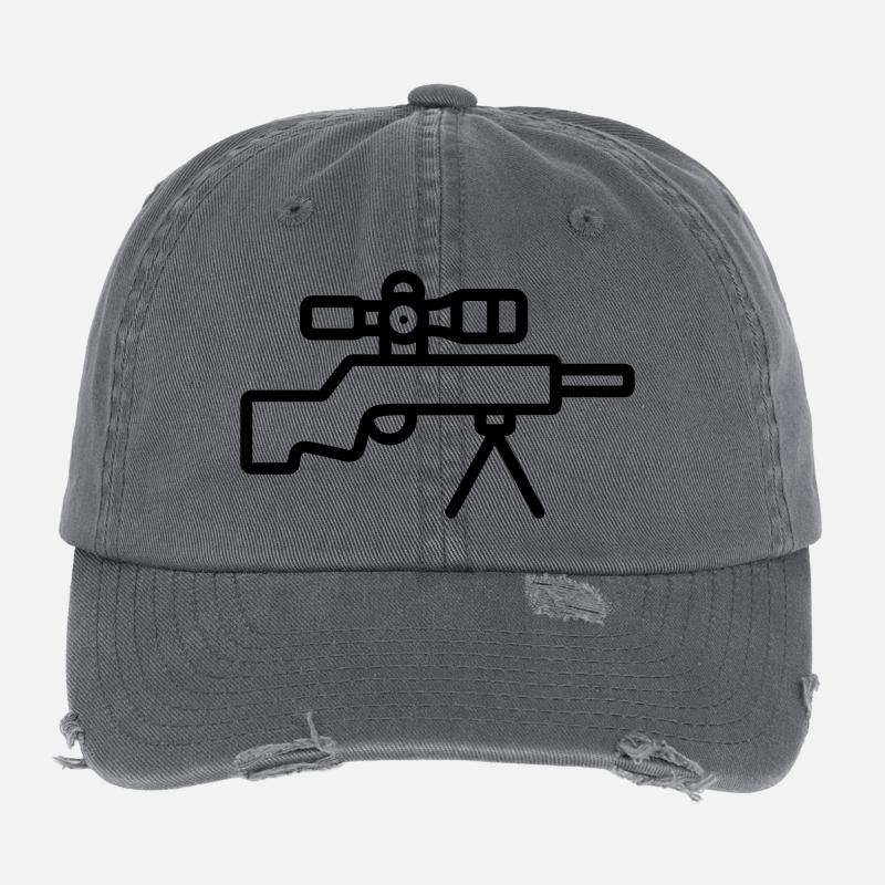 sniper Flexfit Vintage Destroyed Cap