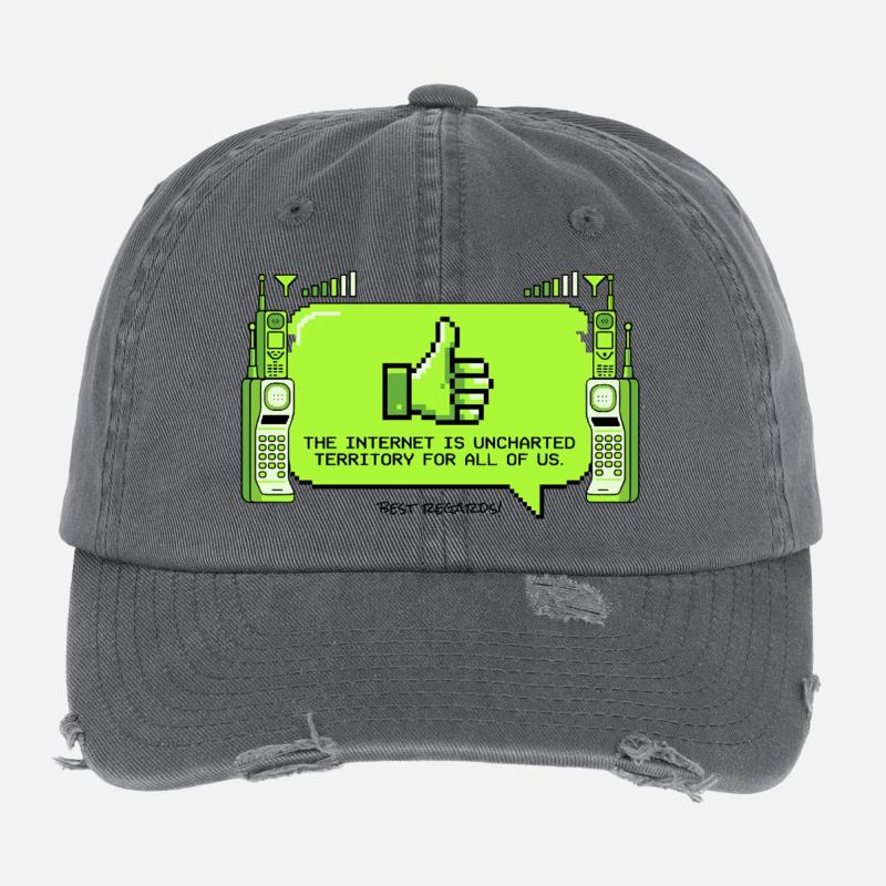 Das Internet Ist Neuland Flexfit Vintage Destroyed Cap