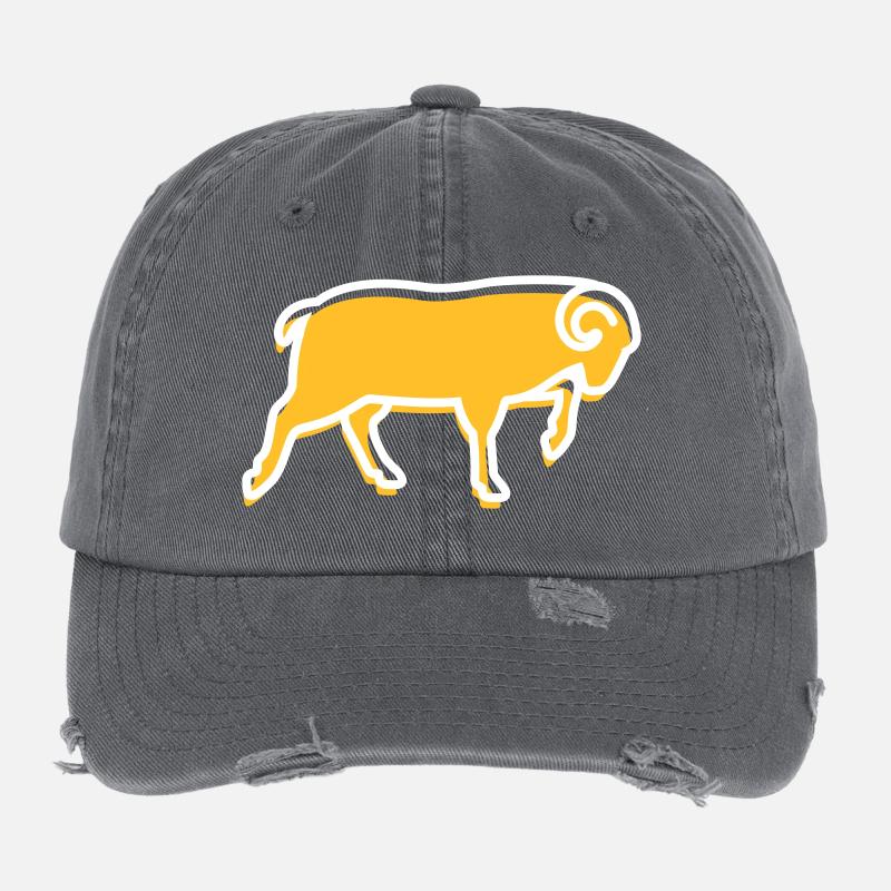Ein Running Ram Flexfit Vintage Destroyed Cap