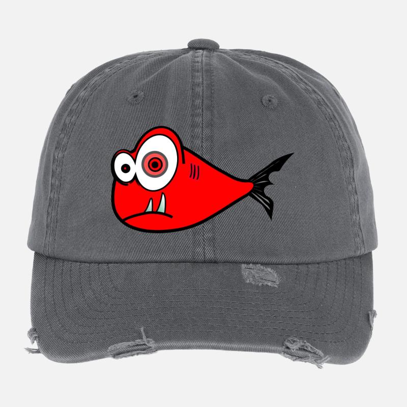 fish Flexfit Vintage Destroyed Cap