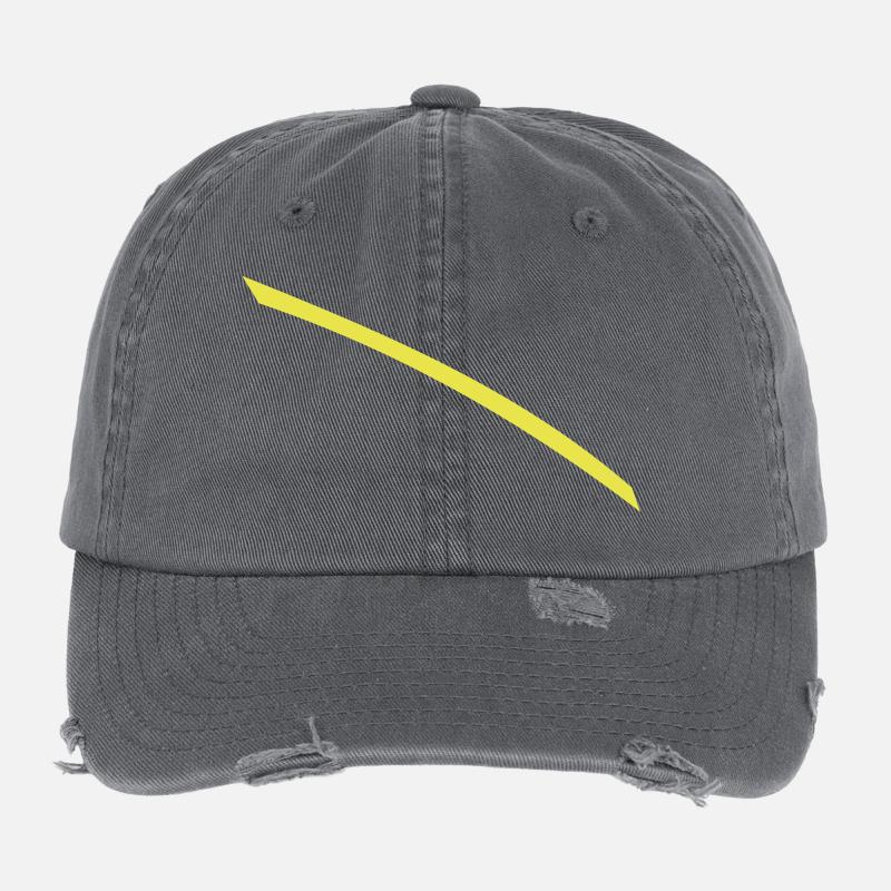Dash jaune Casquette vintage effet usé Flexfit