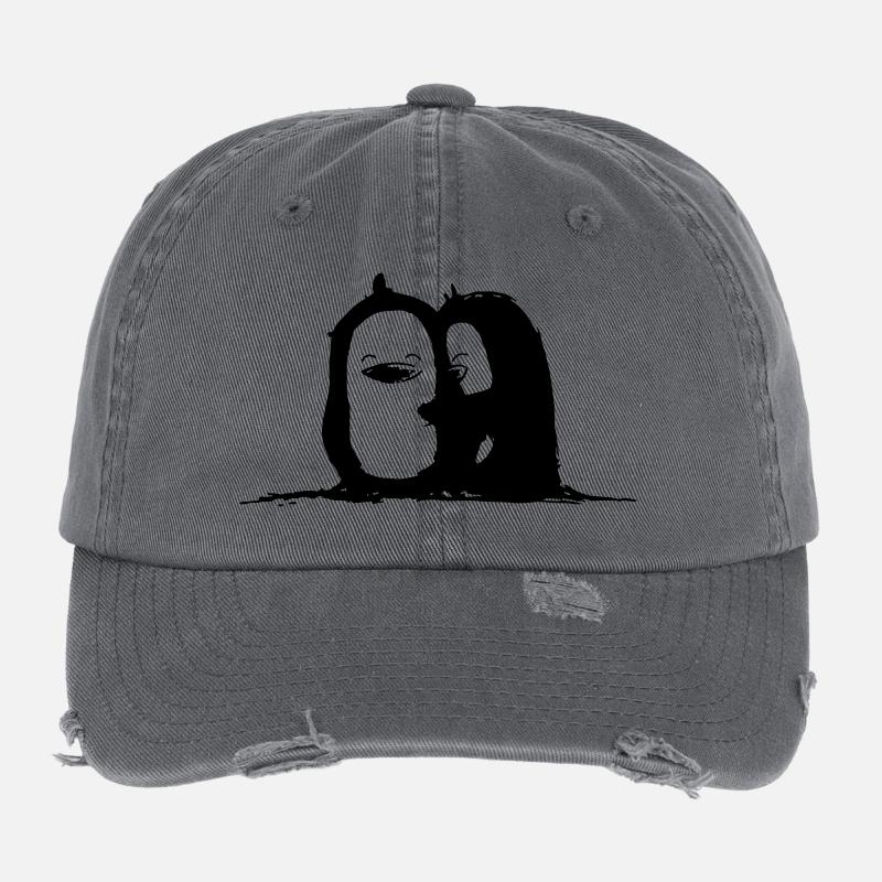 Pingouin temps de câlins Casquette vintage effet usé Flexfit