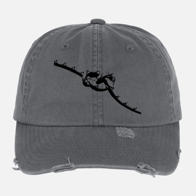 corde d'escalade Casquette vintage effet usé Flexfit