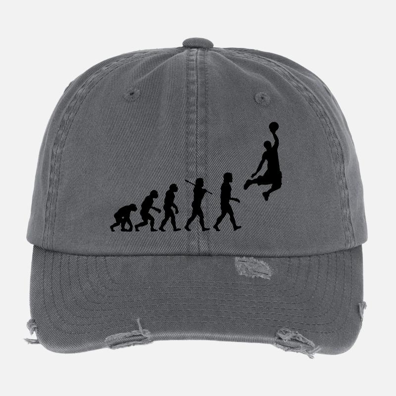 Basketball Dunk Evolution Casquette vintage effet usé Flexfit