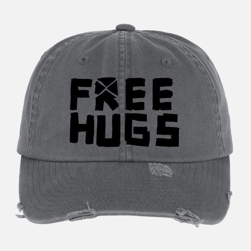 free hugs Flexfit Vintage Destroyed Cap