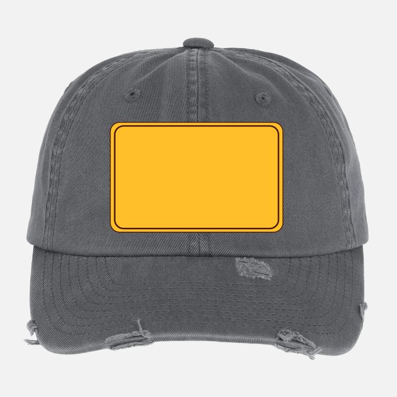 Ortsschild leer Flexfit Vintage Destroyed Cap