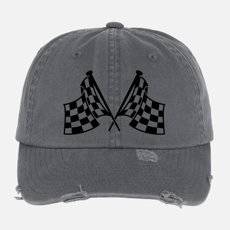 racing Flexfit Vintage Destroyed Cap