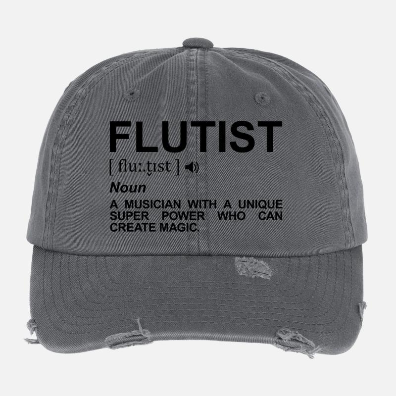 Flötist Begriff Flexfit Vintage Destroyed Cap