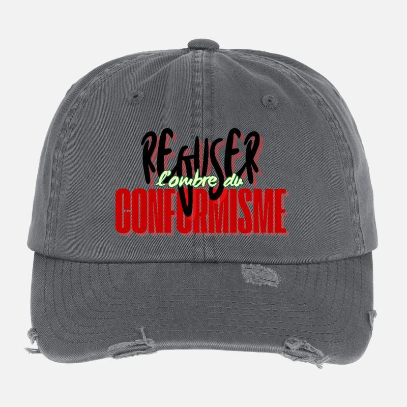 Refuser le conformisme Casquette vintage effet usé Flexfit