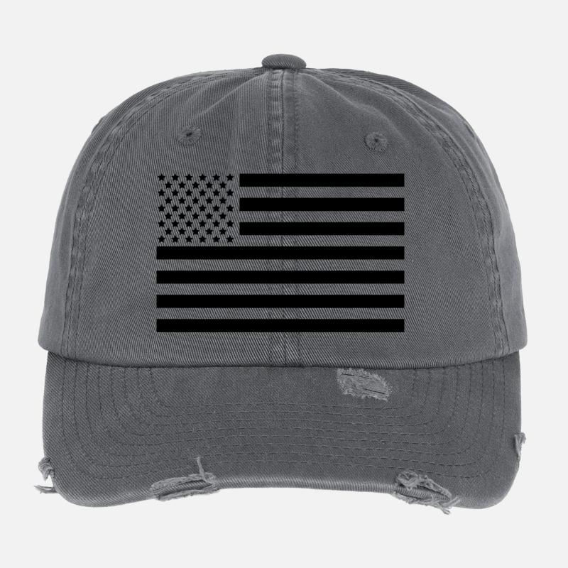 Drapeau des États-Unis Casquette vintage effet usé Flexfit