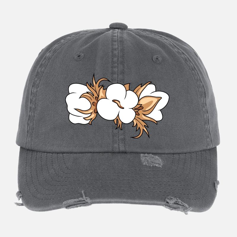 Coton en floraison Casquette vintage effet usé Flexfit