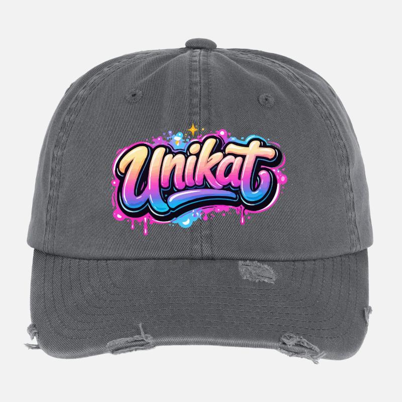 Unikat Graffiti Neon Flexfit Vintage Destroyed Cap