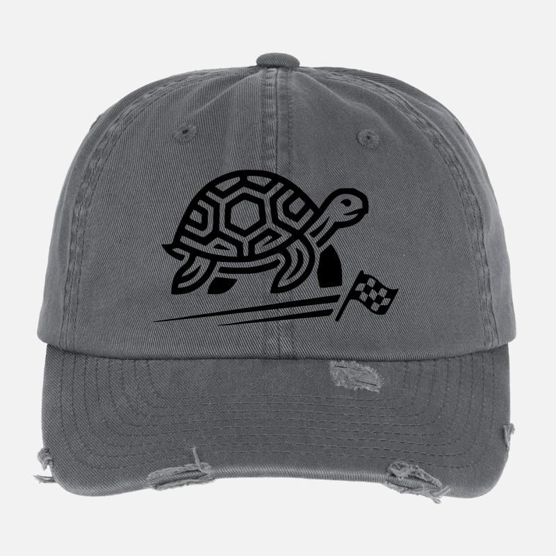 Schildkröte Flexfit Vintage Destroyed Cap