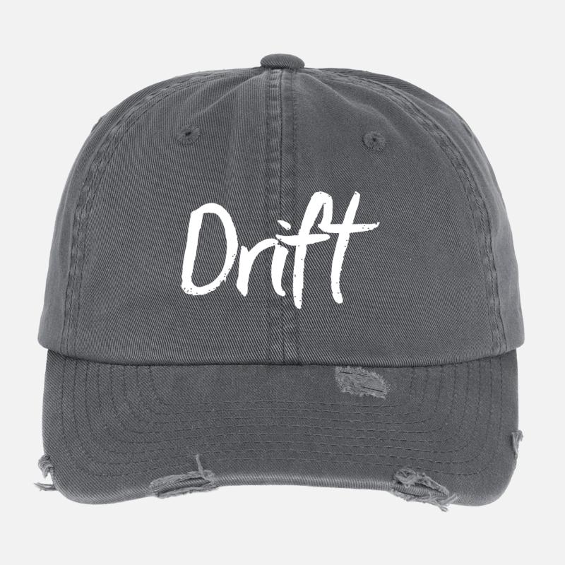 Dérive voiture Casquette vintage effet usé Flexfit