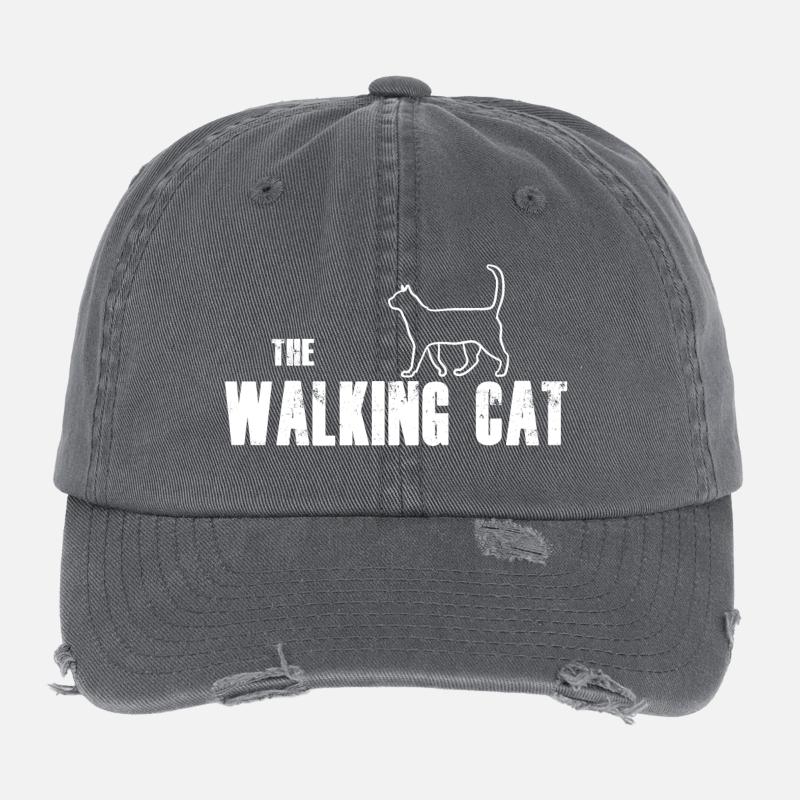 Le chat de marche Casquette vintage effet usé Flexfit