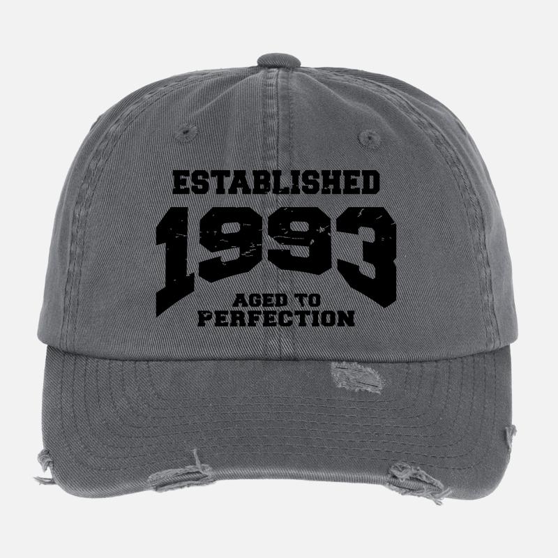 Established 1993 Casquette vintage effet usé Flexfit