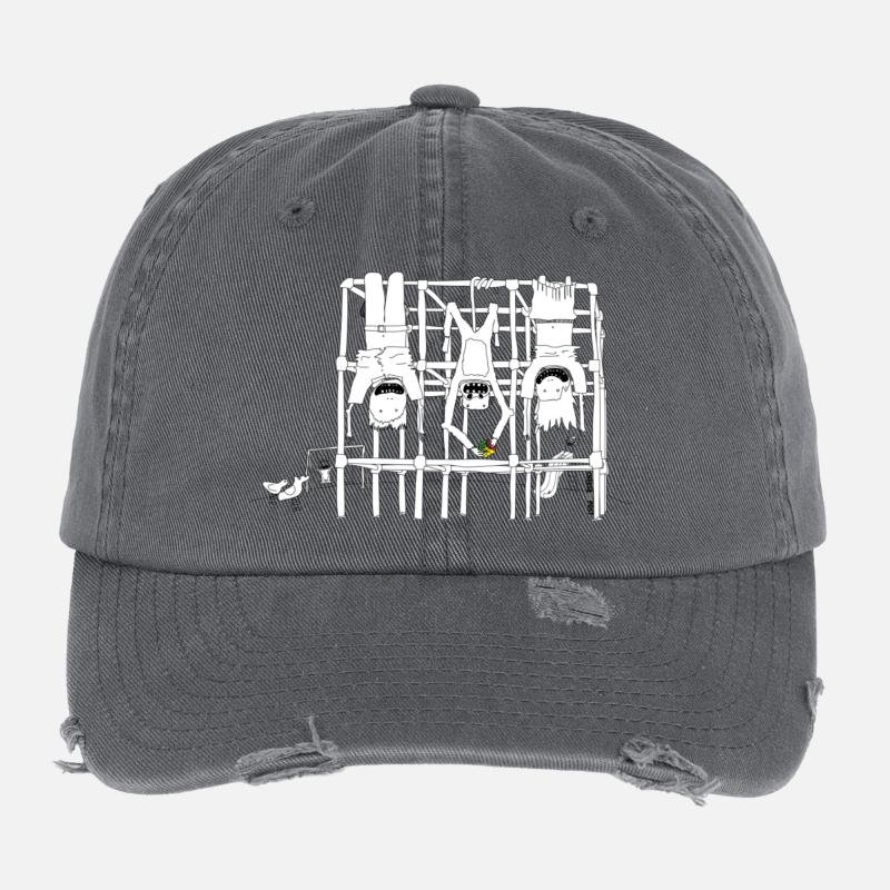 cour de récréation Casquette vintage effet usé Flexfit