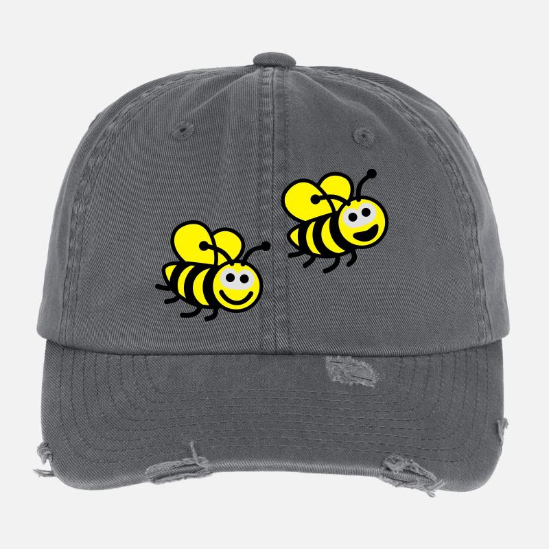 biene_bee___f3 Casquette vintage effet usé Flexfit