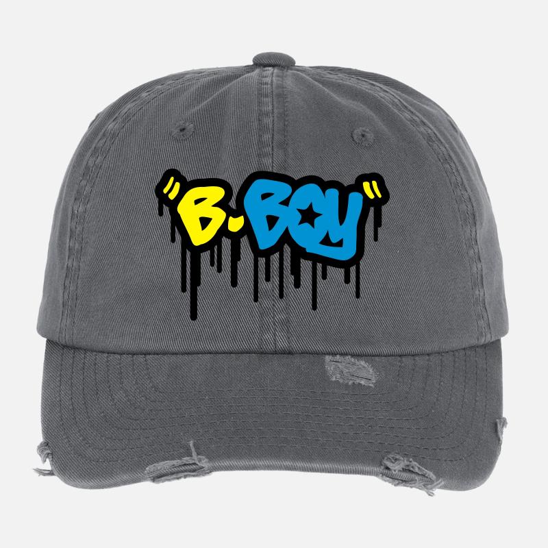 b_boy_t3 Casquette vintage effet usé Flexfit