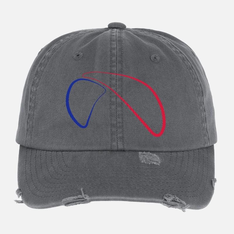 Paragliding Logo 2a Casquette vintage effet usé Flexfit