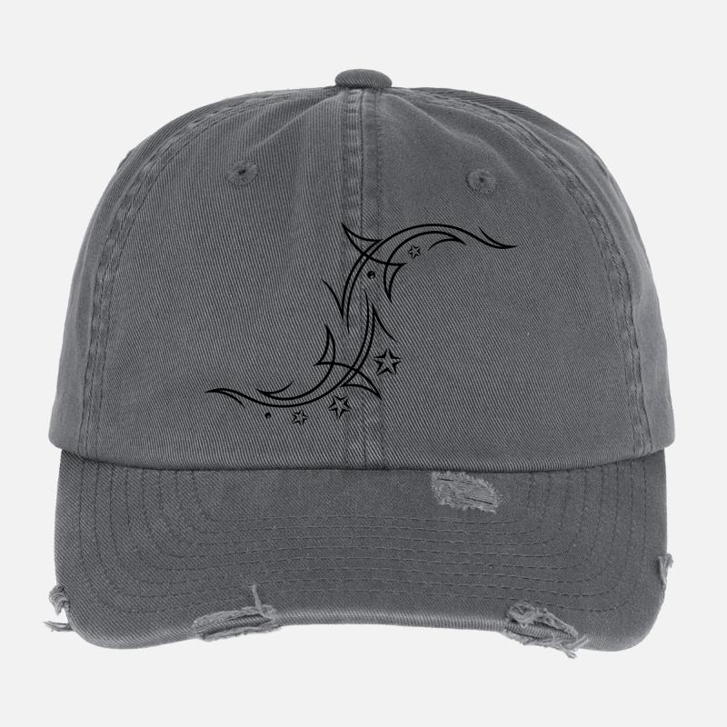 Tribal mit Sternen Flexfit Vintage Destroyed Cap