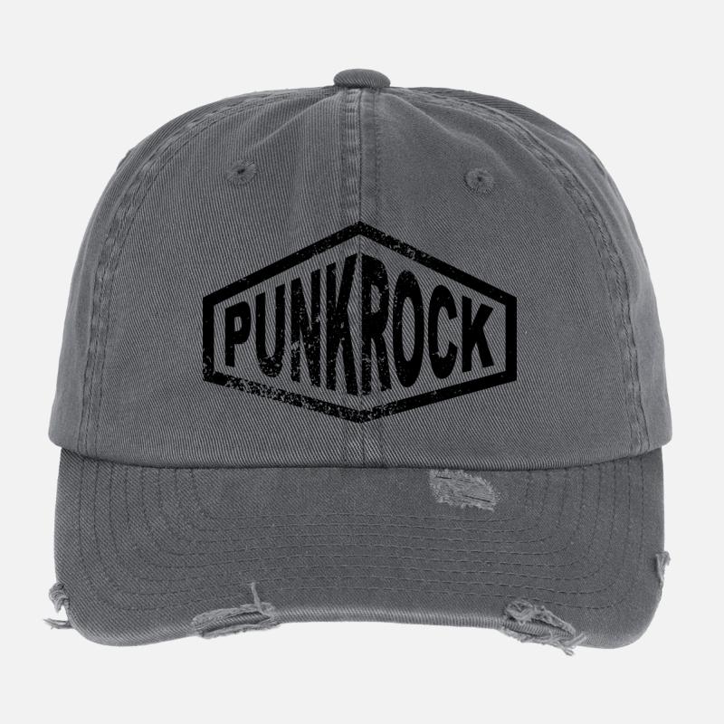 punkrock Casquette vintage effet usé Flexfit