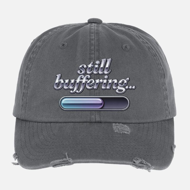 Still Buffering Flexfit Vintage Destroyed Cap