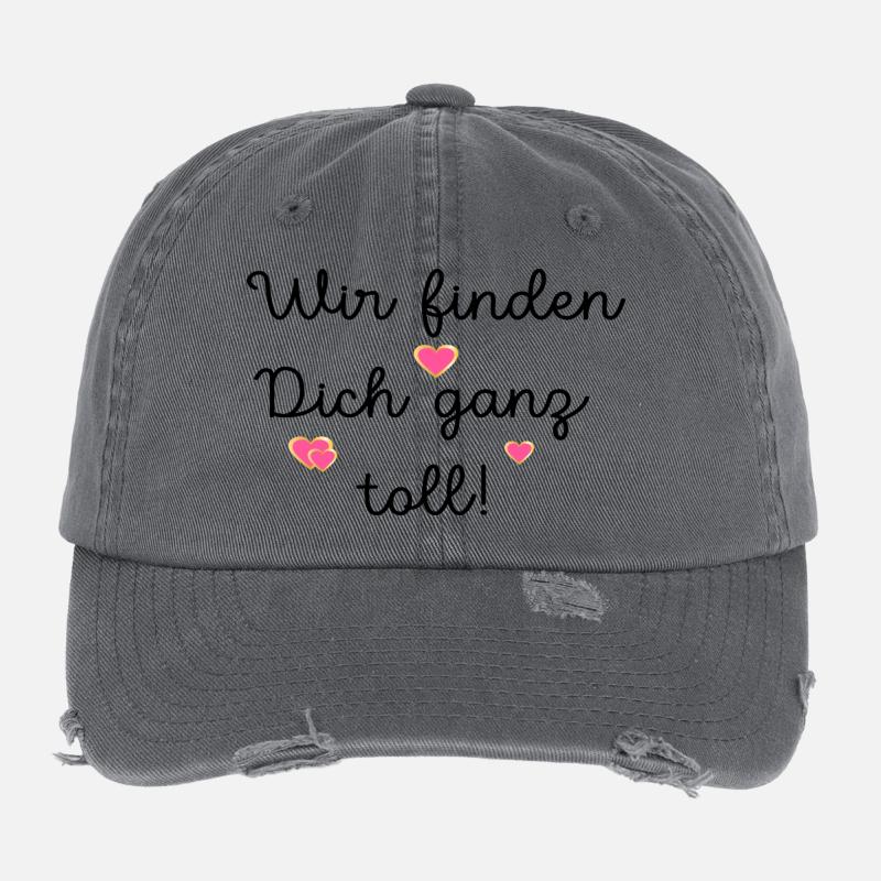 PRAISE COMPLIMENTS LOVE Flexfit Vintage Destroyed Cap