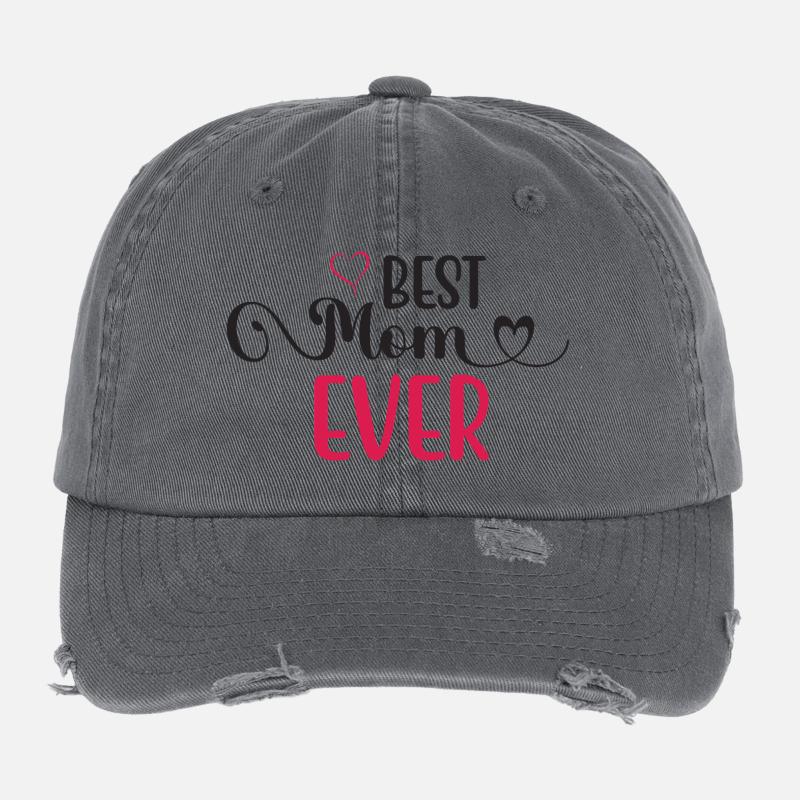 Die beste Mutter aller Zeiten Flexfit Vintage Destroyed Cap