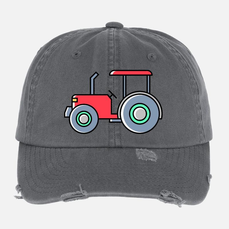 Tractor icon Flexfit Vintage Destroyed Cap