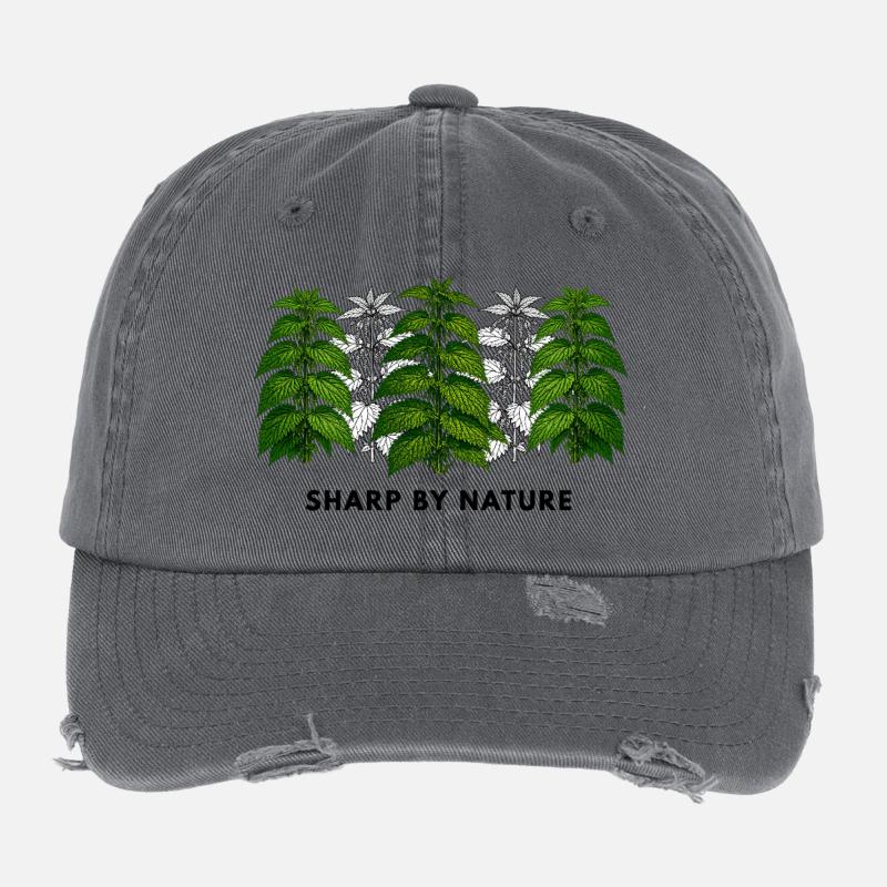 Stinging nettle is sharp by nature Flexfit Vintage Destroyed Cap