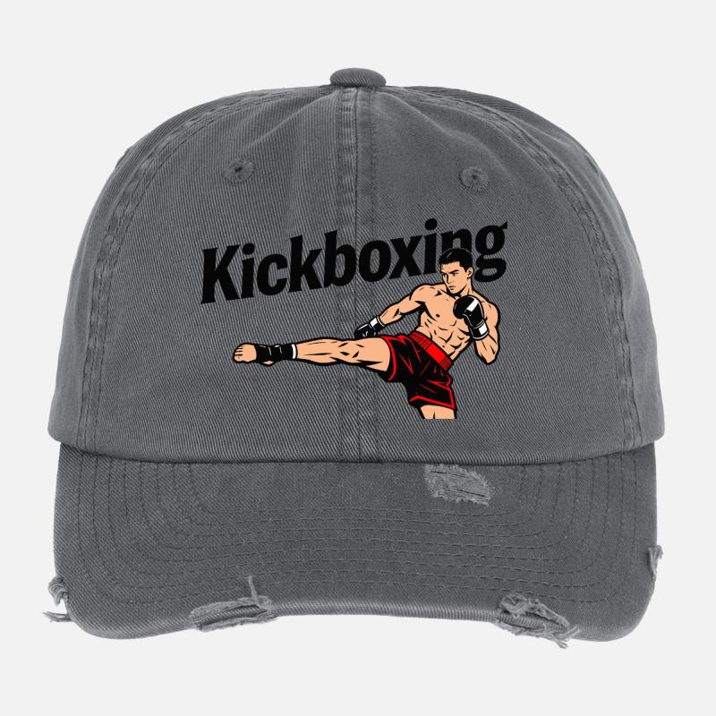 Kickboxen Flexfit Vintage Destroyed Cap