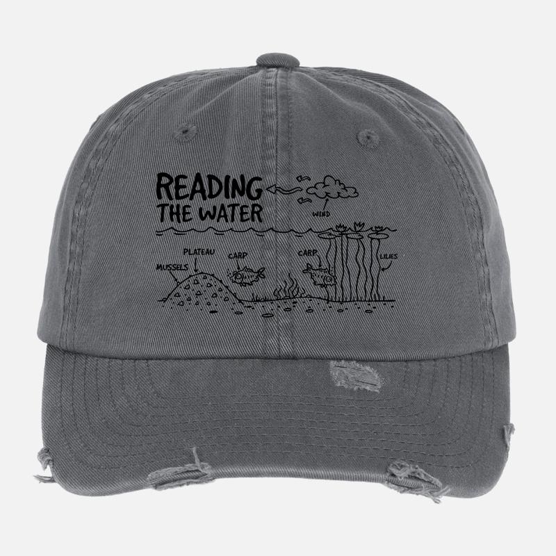 READING THE WATER Flexfit Vintage Destroyed Cap