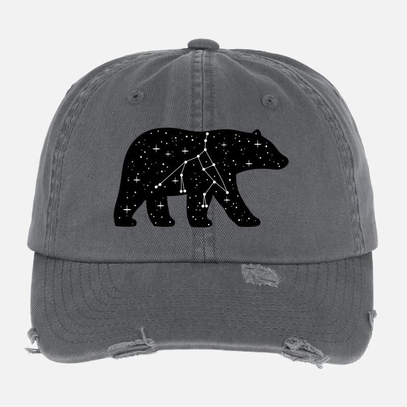 großer Bär Casquette vintage effet usé Flexfit