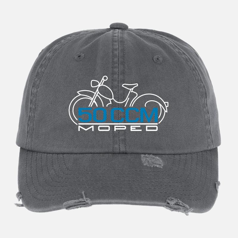 Moped SR2 50 ccm Emblem Flexfit Vintage Destroyed Cap