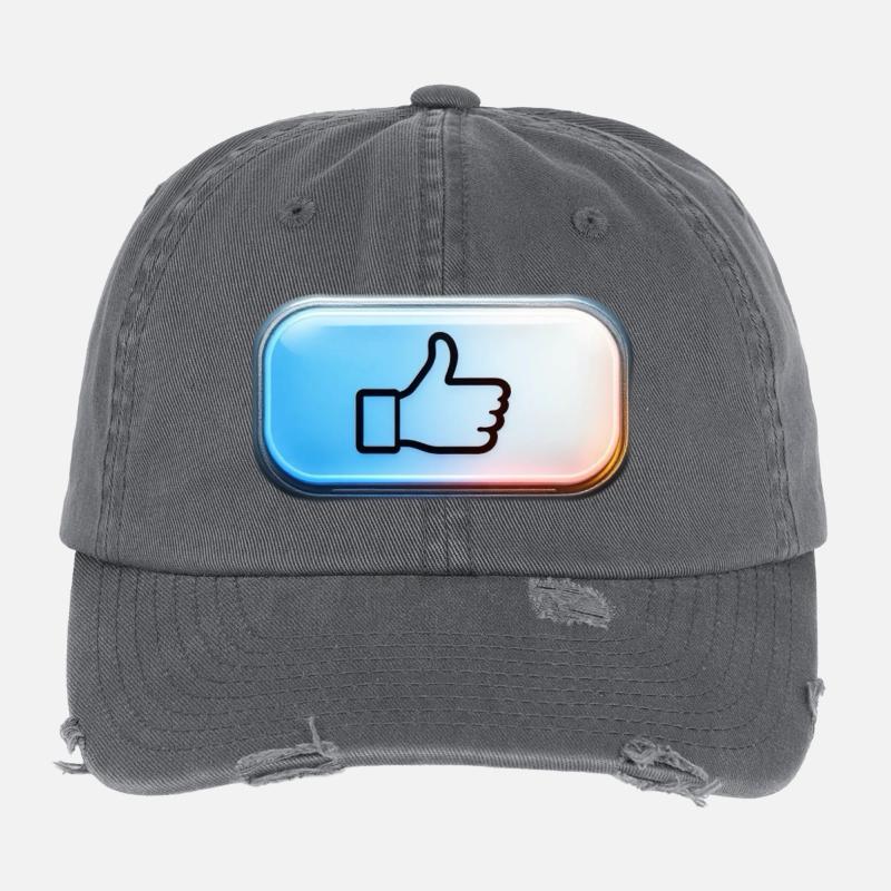 Neon Daumen Hoch Gradient Flexfit Vintage Destroyed Cap