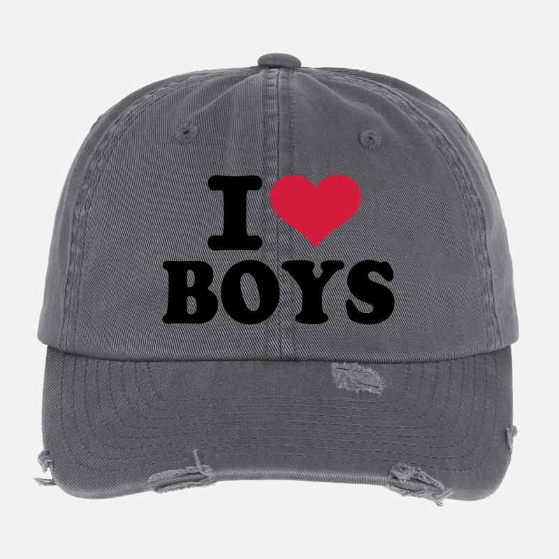 Boys Flexfit Vintage Destroyed Cap