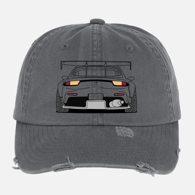 rx7 rear outlines Casquette vintage effet usé Flexfit